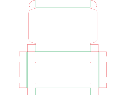 A self-assembling corrugated cardboard tray 3D Model