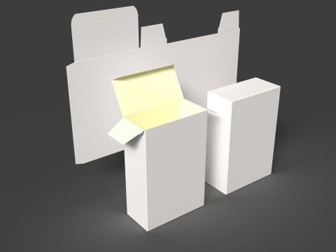 Cardboard box 3D Model