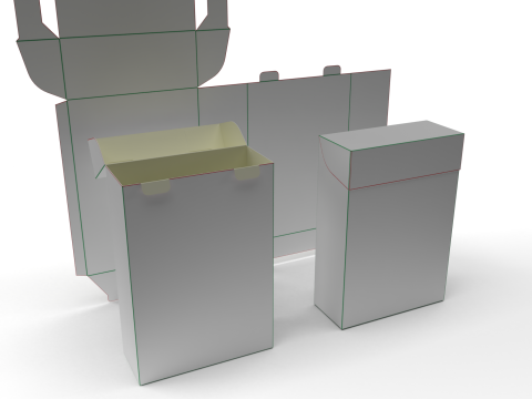 Scatola di cartone Modello 3D