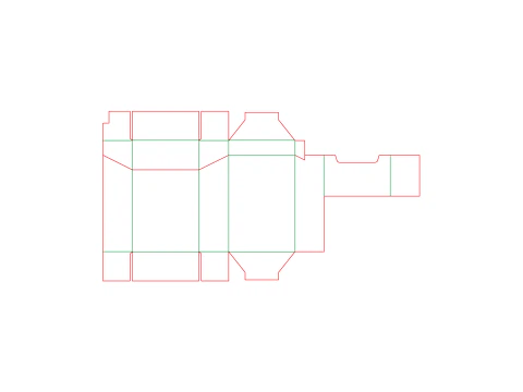 A cardboard cigarette pack The packaging is open closed and disassembled 3D Model