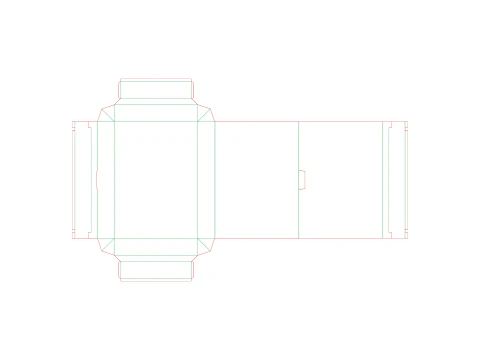 A cardboard tray with a wide rim and a lid The packaging can be opened closed and disassembled 3D Model