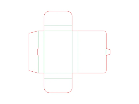 A cardboard folder with a flap Open closed and disassembled packaging 3D Model