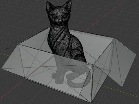 A real cardboard box 3D Model