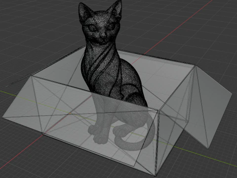 A real cardboard box 3D Model