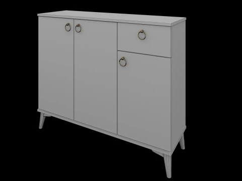 Shoe Cabinet 3D Model