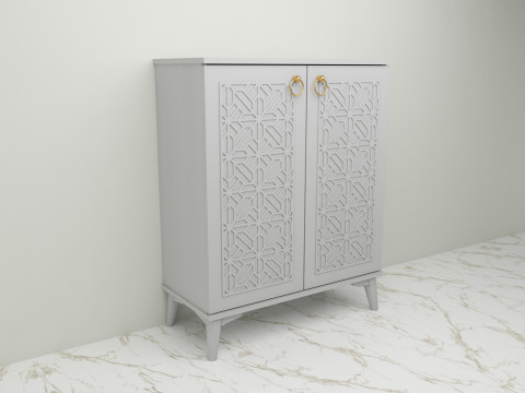 Decorative Shoe Cabinet 3D Model