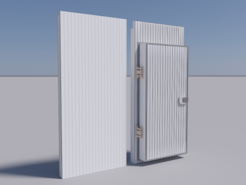 Cold Room Doors And Wall Panel 3D Model