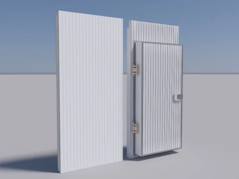 Cold Room Doors And Wall Panel 3D Model