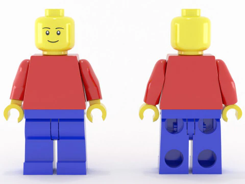 Minifigurka Lego High Poly Model 3D