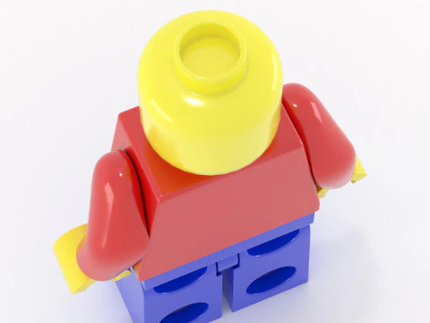 Мініфігурка Lego High Poly 3D Модель