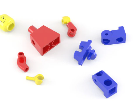 Мініфігурка Lego High Poly 3D Модель