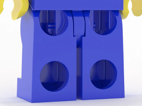 Lego Minifigure High Poly Police Pack 3D Model