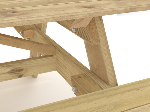 Table de pique-nique Modèle 3D