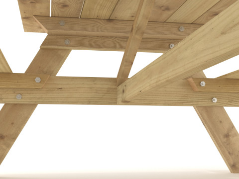 Table de pique-nique Modèle 3D