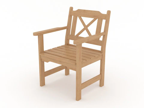 Садове крісло на відкритому повітрі 3D Модель