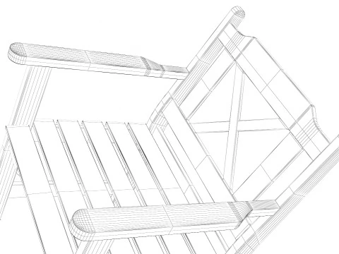 Outdoor Garden Chair 3D Model