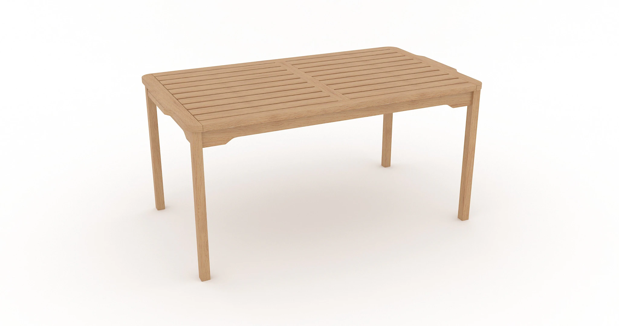Outdoor Garden Table 3D Model .c4d .max .obj .3ds .fbx .stl .blend