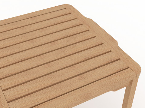 户外花园桌 3D 模型