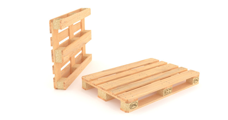 Wooden Pallet Low-Medium Poly 3D Model .c4d .max .obj .3ds .fbx .stl .blend 