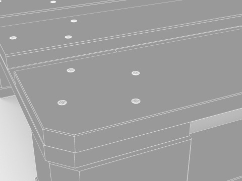 Wooden Pallet Low-Medium Poly 3D Model