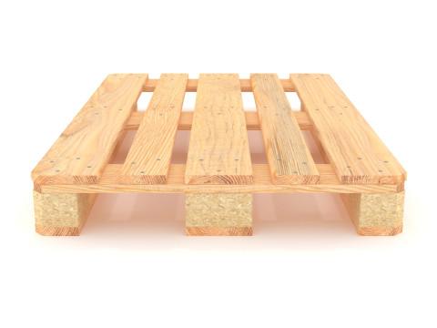 Wooden Pallet Low-Medium Poly 3D Model