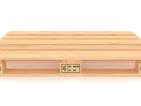 Wooden Pallet Low-Medium Poly 3D Model