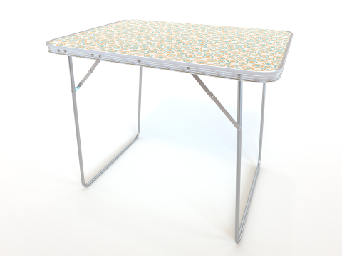 접이식 캠핑 테이블 3D 모델