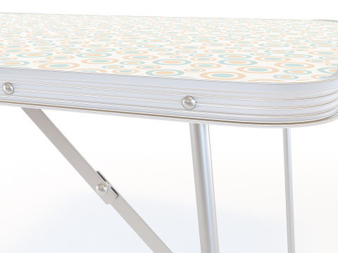 접이식 캠핑 테이블 3D 모델