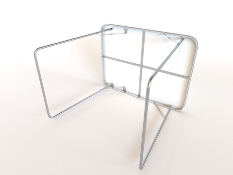 Camping Chair and Table foldable Set 3D Model