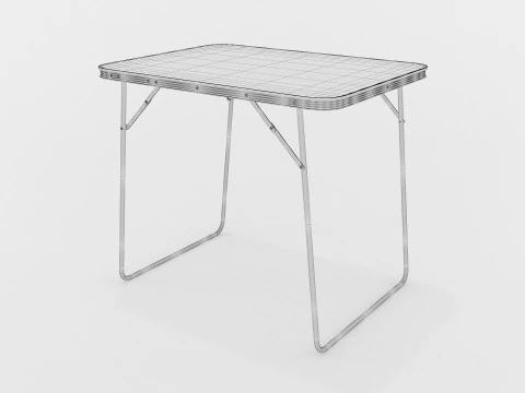 Camping Chair and Table foldable Set 3D Model