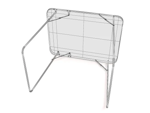 Camping Chair Table foldable - Game Ready Assets set 3D Model