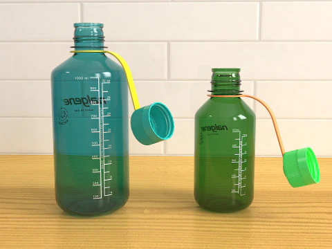 Nalgene narrow mouth Bottle Pack 3D Model