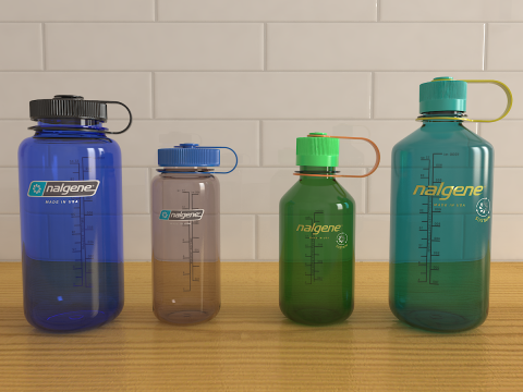 Nalgene Bottle Set Pack 3D Model