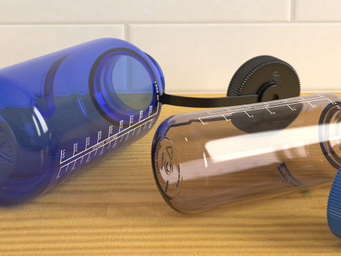 Nalgene Bottle Set Pack 3D Model