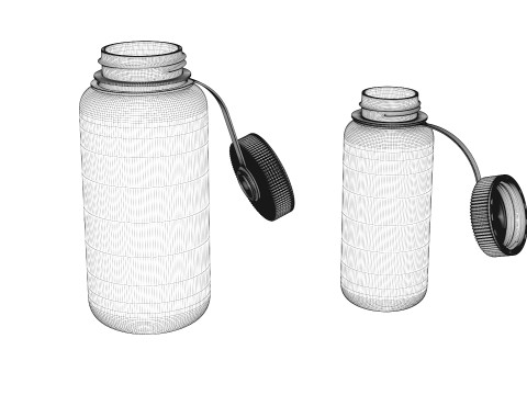 Nalgene Bottle Set Pack 3D Model