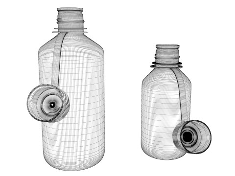 Nalgene Bottle Set Pack 3D Model