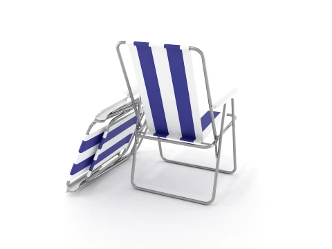 Camping Chair foldable - Game Ready Asset 3D Model