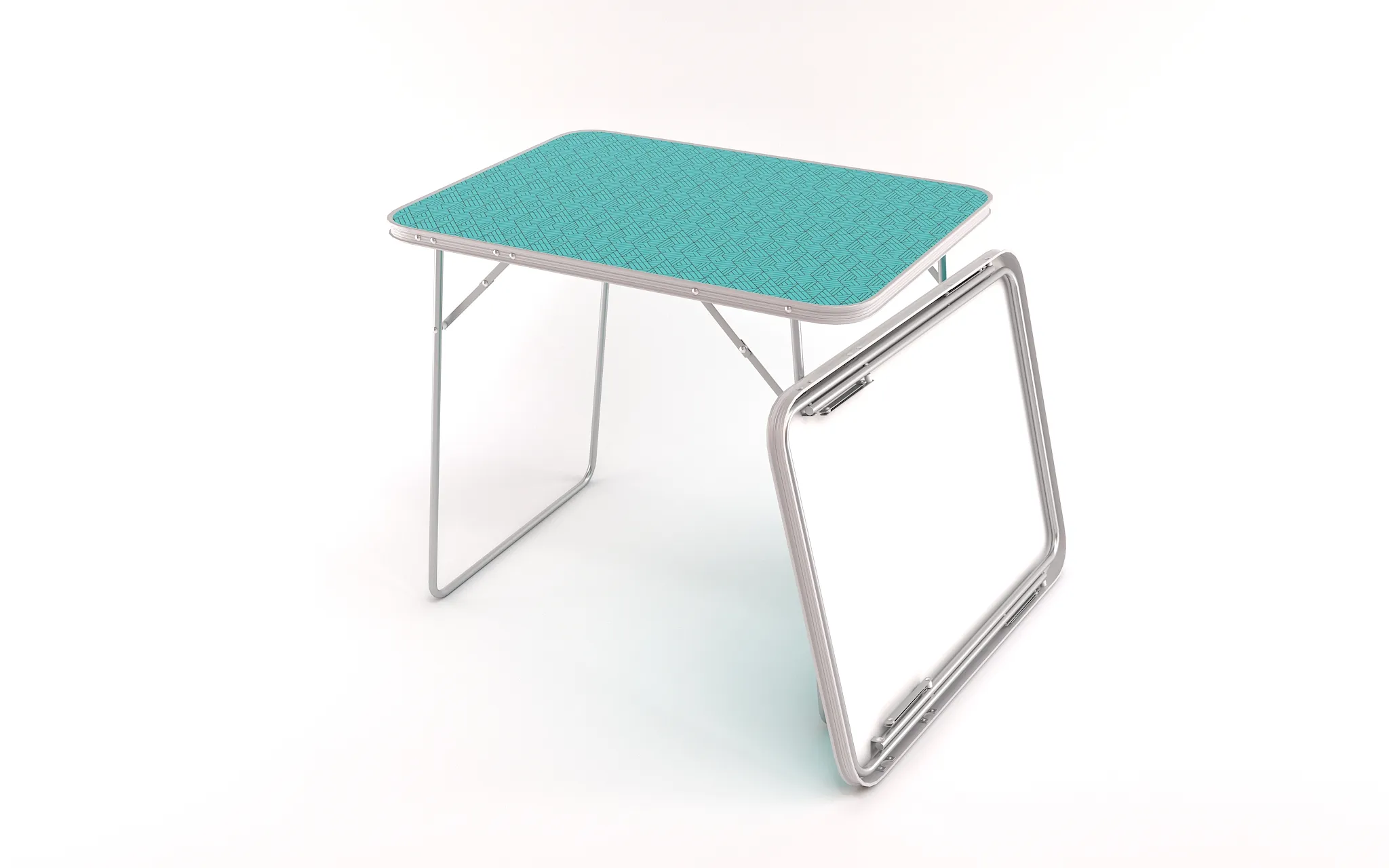 Camping Table foldable - Game ready asset 3D Model .c4d .max .obj .3ds .fbx .stl .blend
