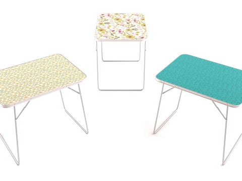 Camping Table foldable - Game ready asset 3D Model