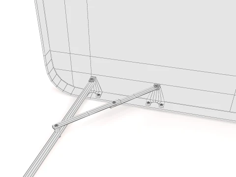 Camping Table foldable - Game ready asset 3D Model