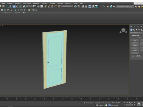 Classic interior door 3D Model