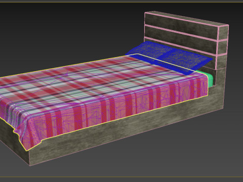 Bett 3D Modell