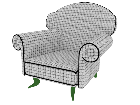 Cadeir&atilde;o Modelo 3D