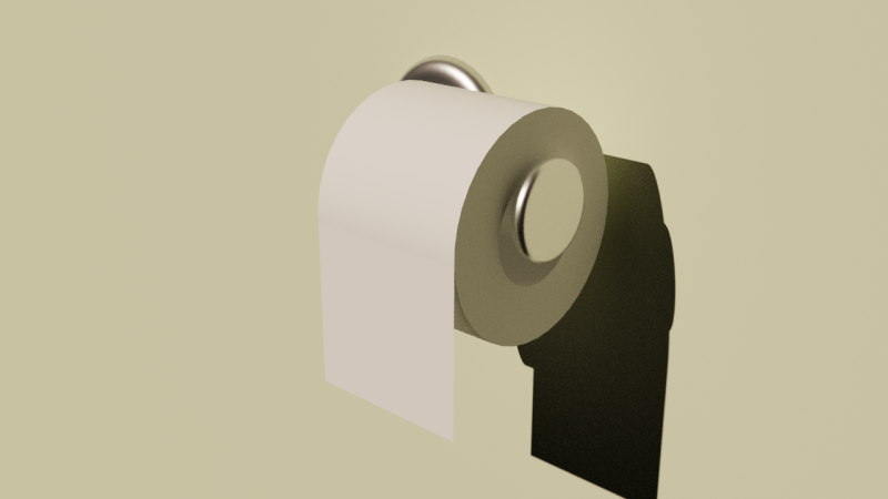 Tempat Tisu Toilet yang Terpasang di Dinding Model 3D .c4d .max .obj .3ds .fbx .stl .blend