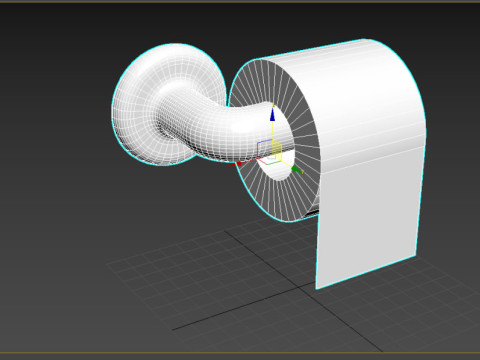 Tempat Tisu Toilet yang Terpasang di Dinding Model 3D