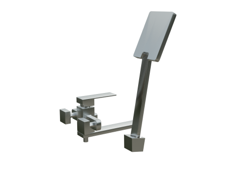 Shower with tap 3D Model