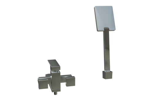 Shower with tap 3D Model