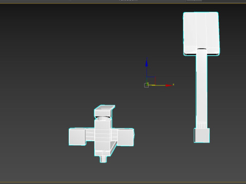 Shower with tap 3D Model