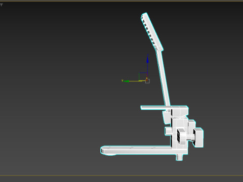 Shower with tap 3D Model