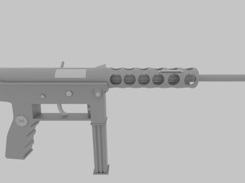 Pronto per il gioco con canna estesa TEC-9 Modello 3D